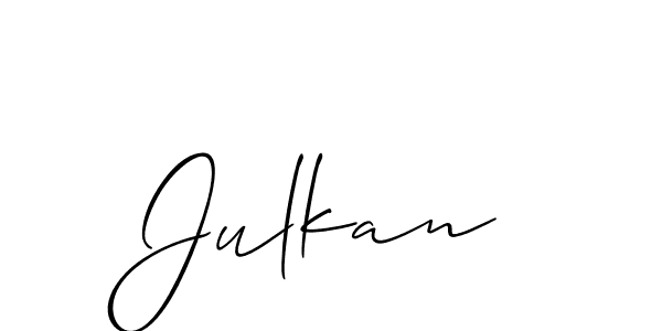 Julkan stylish signature style. Best Handwritten Sign (Allison_Script) for my name. Handwritten Signature Collection Ideas for my name Julkan. Julkan signature style 2 images and pictures png