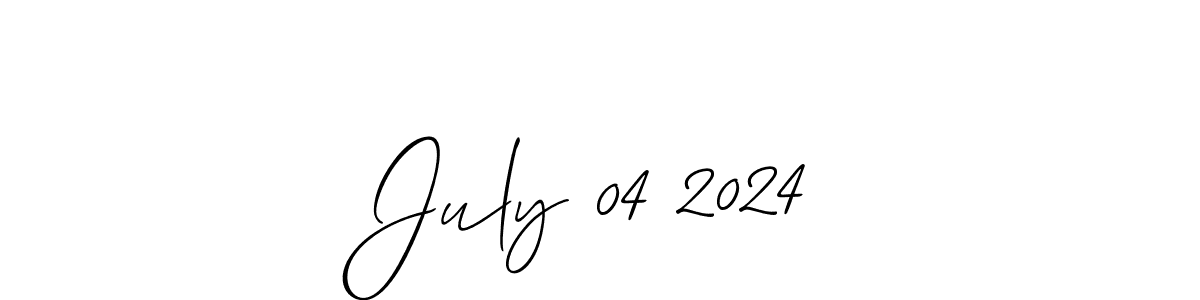 How to make July 04 2024 name signature. Use Allison_Script style for creating short signs online. This is the latest handwritten sign. July 04 2024 signature style 2 images and pictures png