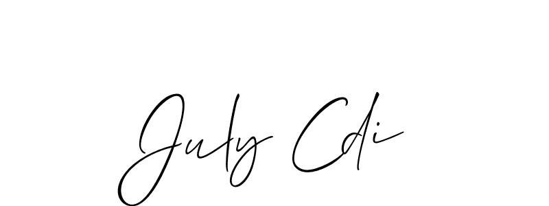 Make a beautiful signature design for name July Cdi. Use this online signature maker to create a handwritten signature for free. July Cdi signature style 2 images and pictures png