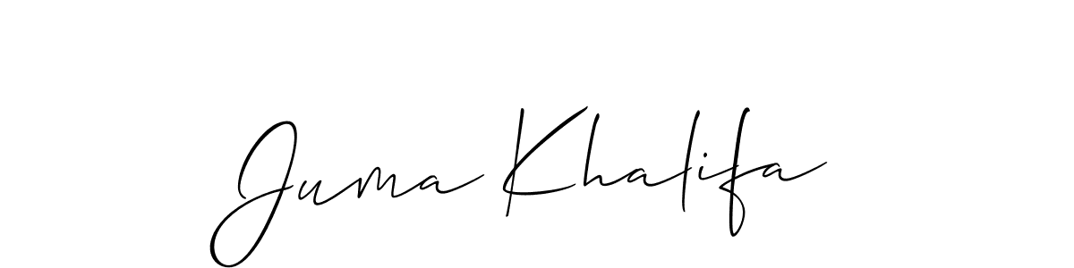 This is the best signature style for the Juma Khalifa name. Also you like these signature font (Allison_Script). Mix name signature. Juma Khalifa signature style 2 images and pictures png