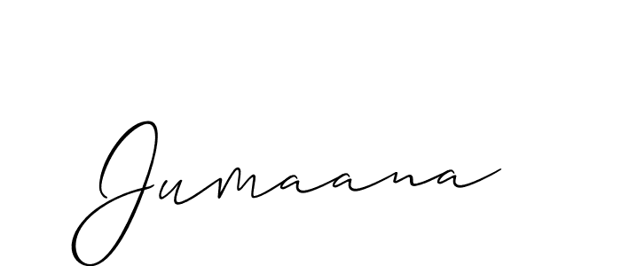 How to Draw Jumaana signature style? Allison_Script is a latest design signature styles for name Jumaana. Jumaana signature style 2 images and pictures png
