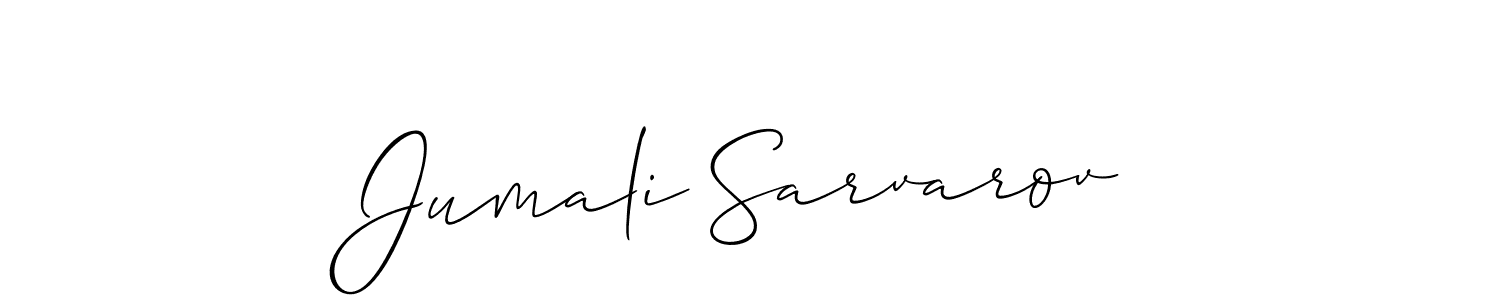 You can use this online signature creator to create a handwritten signature for the name Jumali Sarvarov. This is the best online autograph maker. Jumali Sarvarov signature style 2 images and pictures png