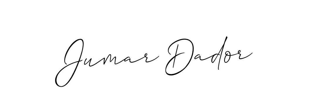 Best and Professional Signature Style for Jumar Dador. Allison_Script Best Signature Style Collection. Jumar Dador signature style 2 images and pictures png