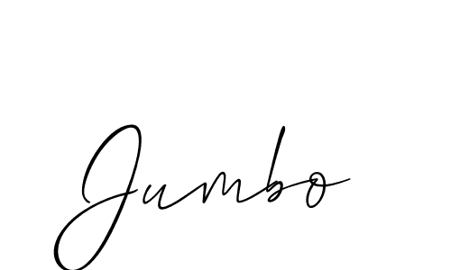 How to make Jumbo signature? Allison_Script is a professional autograph style. Create handwritten signature for Jumbo name. Jumbo signature style 2 images and pictures png