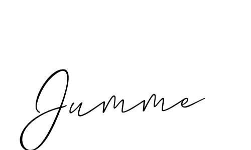 You should practise on your own different ways (Allison_Script) to write your name (Jumme) in signature. don't let someone else do it for you. Jumme signature style 2 images and pictures png