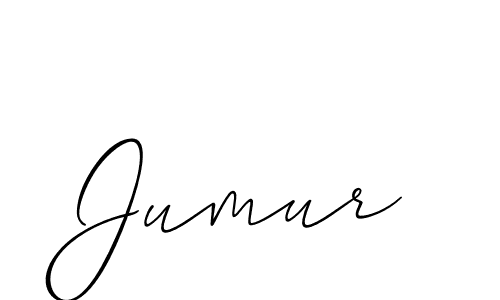 It looks lik you need a new signature style for name Jumur. Design unique handwritten (Allison_Script) signature with our free signature maker in just a few clicks. Jumur signature style 2 images and pictures png