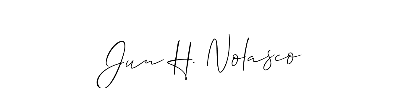 Here are the top 10 professional signature styles for the name Jun H. Nolasco. These are the best autograph styles you can use for your name. Jun H. Nolasco signature style 2 images and pictures png