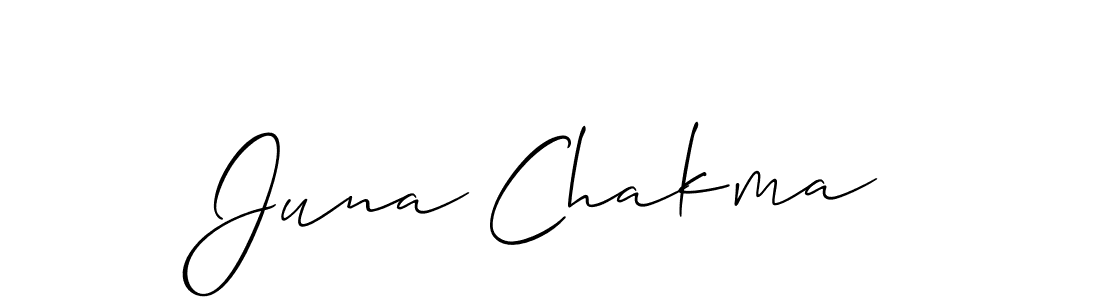 Make a short Juna Chakma signature style. Manage your documents anywhere anytime using Allison_Script. Create and add eSignatures, submit forms, share and send files easily. Juna Chakma signature style 2 images and pictures png
