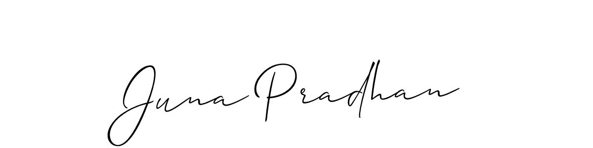 Here are the top 10 professional signature styles for the name Juna Pradhan. These are the best autograph styles you can use for your name. Juna Pradhan signature style 2 images and pictures png