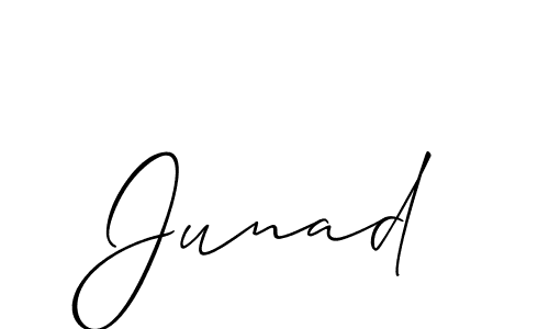 Also You can easily find your signature by using the search form. We will create Junad name handwritten signature images for you free of cost using Allison_Script sign style. Junad signature style 2 images and pictures png