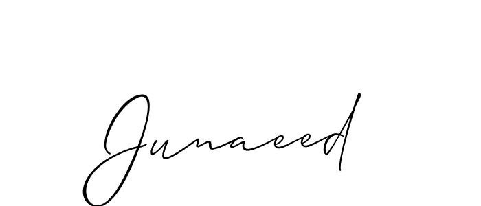 The best way (Allison_Script) to make a short signature is to pick only two or three words in your name. The name Junaeed include a total of six letters. For converting this name. Junaeed signature style 2 images and pictures png