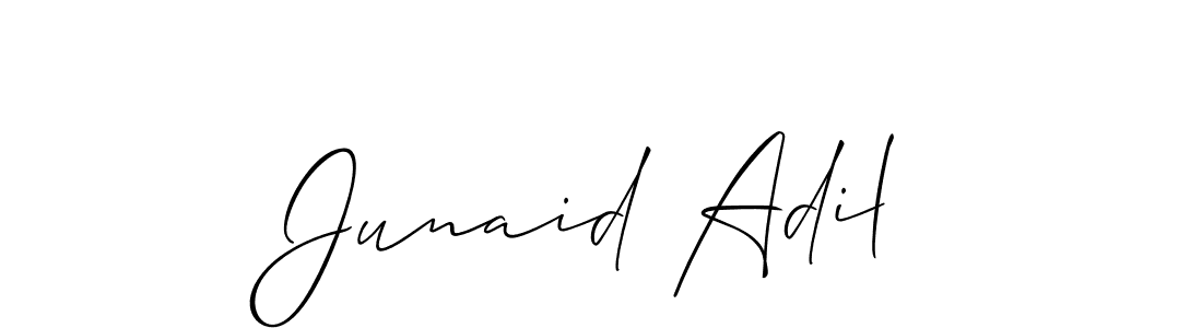 Also You can easily find your signature by using the search form. We will create Junaid Adil name handwritten signature images for you free of cost using Allison_Script sign style. Junaid Adil signature style 2 images and pictures png