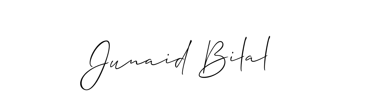 How to Draw Junaid Bilal signature style? Allison_Script is a latest design signature styles for name Junaid Bilal. Junaid Bilal signature style 2 images and pictures png