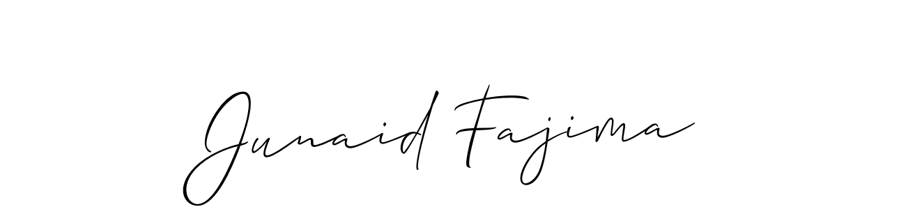 It looks lik you need a new signature style for name Junaid Fajima. Design unique handwritten (Allison_Script) signature with our free signature maker in just a few clicks. Junaid Fajima signature style 2 images and pictures png