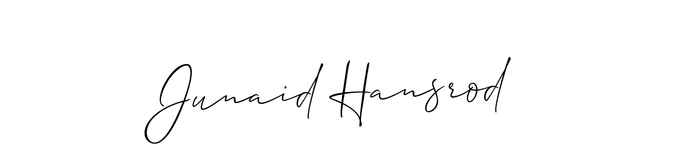 Here are the top 10 professional signature styles for the name Junaid Hansrod. These are the best autograph styles you can use for your name. Junaid Hansrod signature style 2 images and pictures png