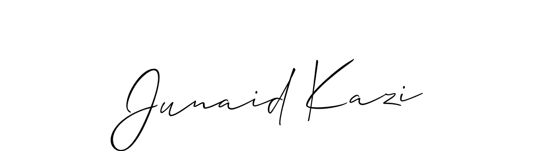 Best and Professional Signature Style for Junaid Kazi. Allison_Script Best Signature Style Collection. Junaid Kazi signature style 2 images and pictures png