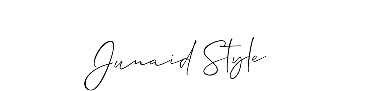 It looks lik you need a new signature style for name Junaid Style. Design unique handwritten (Allison_Script) signature with our free signature maker in just a few clicks. Junaid Style signature style 2 images and pictures png