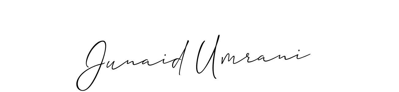 Similarly Allison_Script is the best handwritten signature design. Signature creator online .You can use it as an online autograph creator for name Junaid Umrani. Junaid Umrani signature style 2 images and pictures png