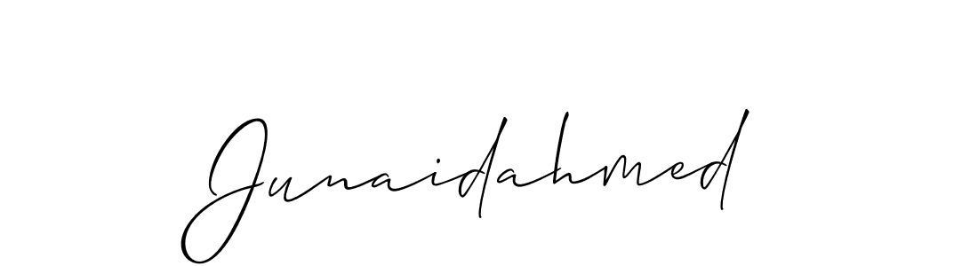 The best way (Allison_Script) to make a short signature is to pick only two or three words in your name. The name Junaidahmed include a total of six letters. For converting this name. Junaidahmed signature style 2 images and pictures png