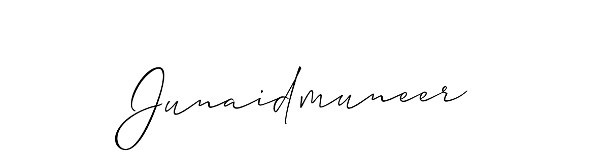 Design your own signature with our free online signature maker. With this signature software, you can create a handwritten (Allison_Script) signature for name Junaidmuneer. Junaidmuneer signature style 2 images and pictures png