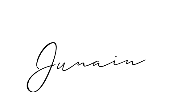 Also You can easily find your signature by using the search form. We will create Junain name handwritten signature images for you free of cost using Allison_Script sign style. Junain signature style 2 images and pictures png