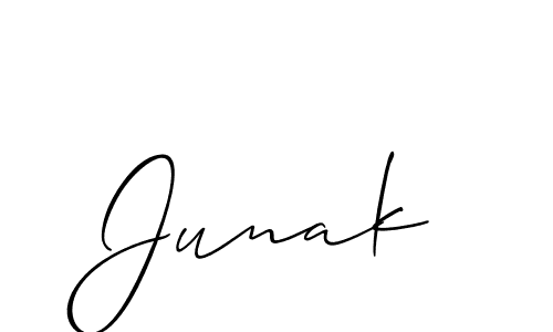 Make a beautiful signature design for name Junak. Use this online signature maker to create a handwritten signature for free. Junak signature style 2 images and pictures png