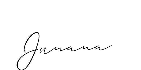 Best and Professional Signature Style for Junana. Allison_Script Best Signature Style Collection. Junana signature style 2 images and pictures png