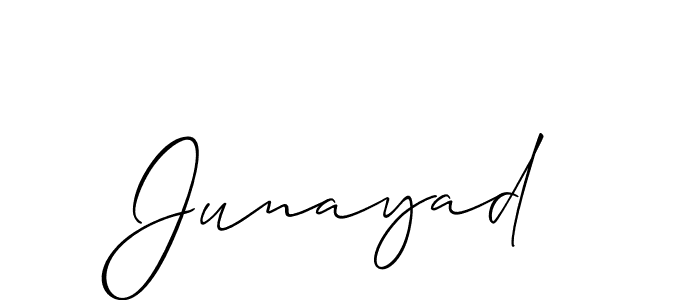 Similarly Allison_Script is the best handwritten signature design. Signature creator online .You can use it as an online autograph creator for name Junayad. Junayad signature style 2 images and pictures png