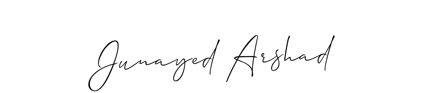 Make a short Junayed Arshad signature style. Manage your documents anywhere anytime using Allison_Script. Create and add eSignatures, submit forms, share and send files easily. Junayed Arshad signature style 2 images and pictures png