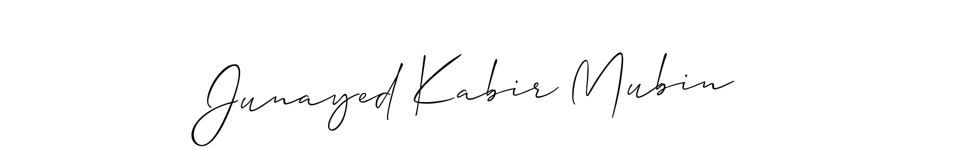 Make a beautiful signature design for name Junayed Kabir Mubin. Use this online signature maker to create a handwritten signature for free. Junayed Kabir Mubin signature style 2 images and pictures png