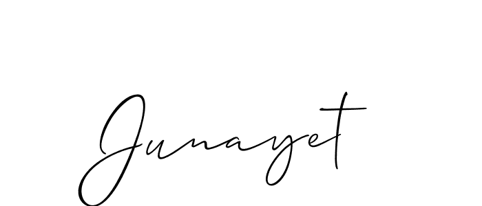 How to make Junayet name signature. Use Allison_Script style for creating short signs online. This is the latest handwritten sign. Junayet signature style 2 images and pictures png