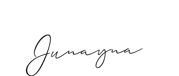 Junayna stylish signature style. Best Handwritten Sign (Allison_Script) for my name. Handwritten Signature Collection Ideas for my name Junayna. Junayna signature style 2 images and pictures png