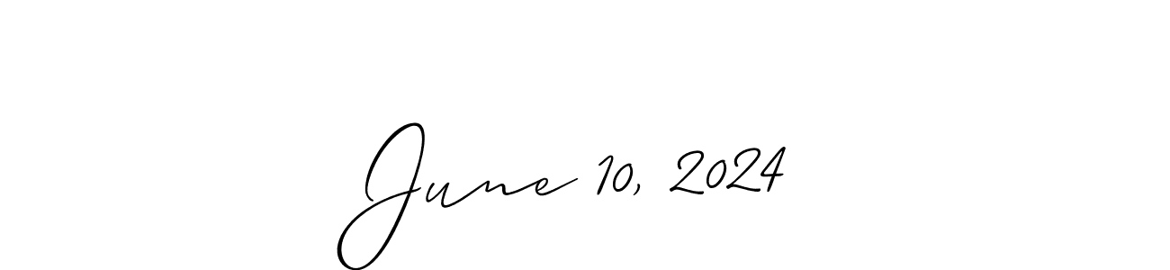 Also You can easily find your signature by using the search form. We will create June 10, 2024 name handwritten signature images for you free of cost using Allison_Script sign style. June 10, 2024 signature style 2 images and pictures png