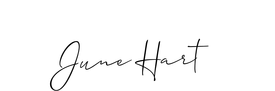 How to Draw June Hart signature style? Allison_Script is a latest design signature styles for name June Hart. June Hart signature style 2 images and pictures png