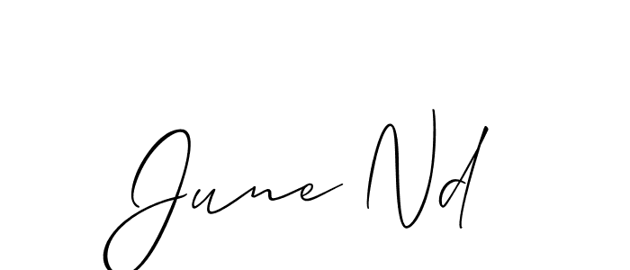Check out images of Autograph of June Nd name. Actor June Nd Signature Style. Allison_Script is a professional sign style online. June Nd signature style 2 images and pictures png