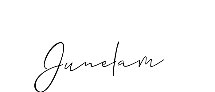 How to make Junelam name signature. Use Allison_Script style for creating short signs online. This is the latest handwritten sign. Junelam signature style 2 images and pictures png