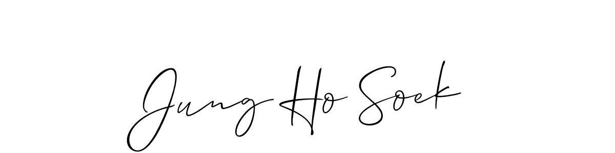 if you are searching for the best signature style for your name Jung Ho Soek. so please give up your signature search. here we have designed multiple signature styles  using Allison_Script. Jung Ho Soek signature style 2 images and pictures png