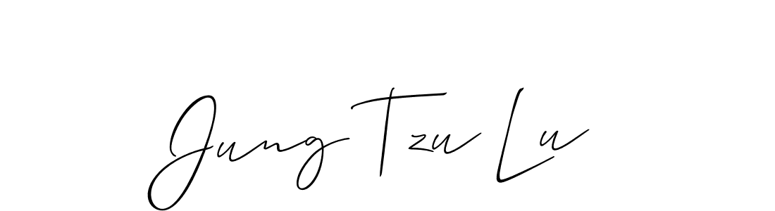 Create a beautiful signature design for name Jung Tzu Lu. With this signature (Allison_Script) fonts, you can make a handwritten signature for free. Jung Tzu Lu signature style 2 images and pictures png