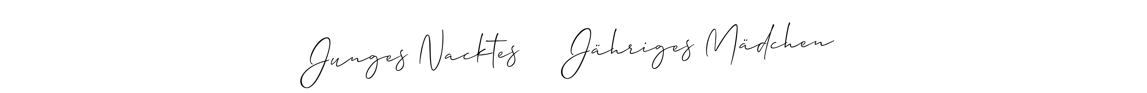 The best way (Allison_Script) to make a short signature is to pick only two or three words in your name. The name Junges Nacktes     Jähriges Mädchen include a total of six letters. For converting this name. Junges Nacktes     Jähriges Mädchen signature style 2 images and pictures png
