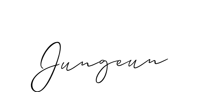 This is the best signature style for the Jungeun name. Also you like these signature font (Allison_Script). Mix name signature. Jungeun signature style 2 images and pictures png