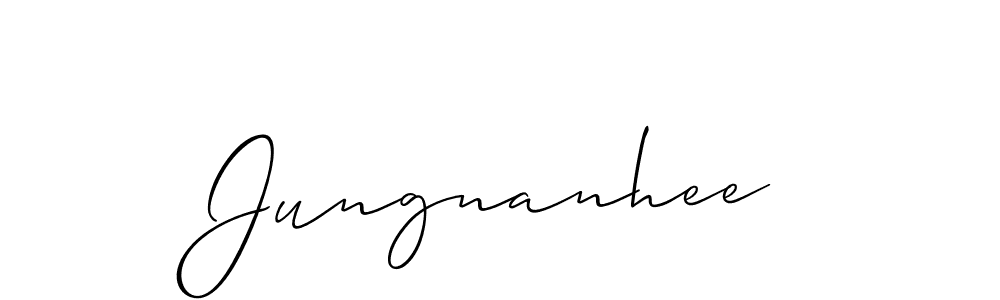 This is the best signature style for the Jungnanhee name. Also you like these signature font (Allison_Script). Mix name signature. Jungnanhee signature style 2 images and pictures png