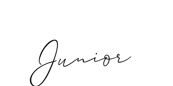 How to make Junior signature? Allison_Script is a professional autograph style. Create handwritten signature for Junior name. Junior signature style 2 images and pictures png