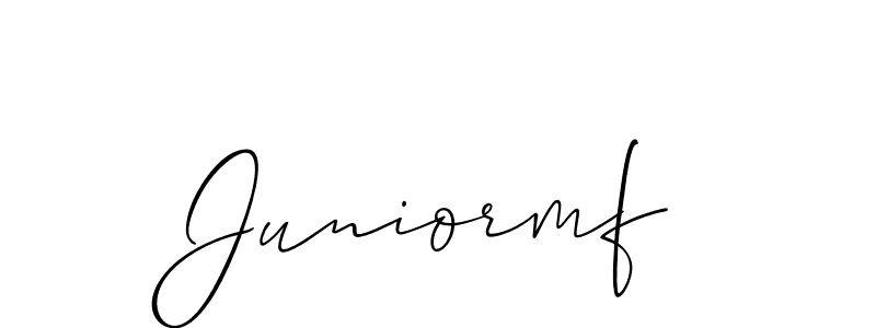 Also You can easily find your signature by using the search form. We will create Juniormf name handwritten signature images for you free of cost using Allison_Script sign style. Juniormf signature style 2 images and pictures png