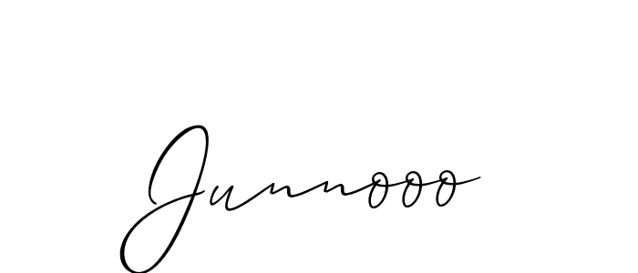 Make a beautiful signature design for name Junnooo. With this signature (Allison_Script) style, you can create a handwritten signature for free. Junnooo signature style 2 images and pictures png