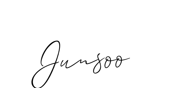 It looks lik you need a new signature style for name Junsoo. Design unique handwritten (Allison_Script) signature with our free signature maker in just a few clicks. Junsoo signature style 2 images and pictures png