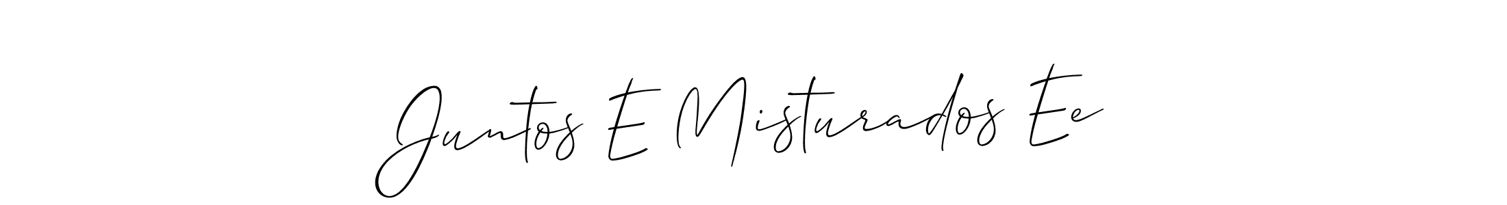 How to make Juntos E Misturados Ee signature? Allison_Script is a professional autograph style. Create handwritten signature for Juntos E Misturados Ee name. Juntos E Misturados Ee signature style 2 images and pictures png