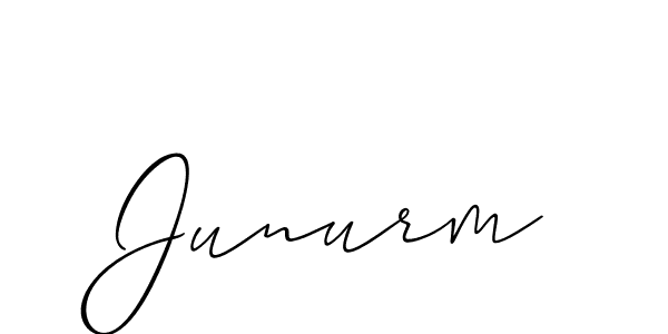 Once you've used our free online signature maker to create your best signature Allison_Script style, it's time to enjoy all of the benefits that Junurm name signing documents. Junurm signature style 2 images and pictures png