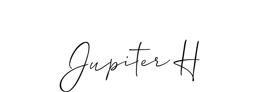 Make a beautiful signature design for name Jupiter H. With this signature (Allison_Script) style, you can create a handwritten signature for free. Jupiter H signature style 2 images and pictures png