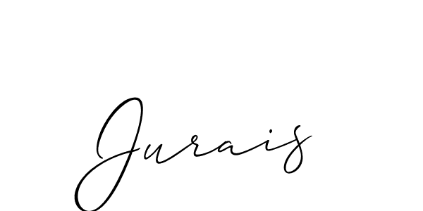 Jurais stylish signature style. Best Handwritten Sign (Allison_Script) for my name. Handwritten Signature Collection Ideas for my name Jurais. Jurais signature style 2 images and pictures png