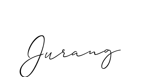 Allison_Script is a professional signature style that is perfect for those who want to add a touch of class to their signature. It is also a great choice for those who want to make their signature more unique. Get Jurang name to fancy signature for free. Jurang signature style 2 images and pictures png